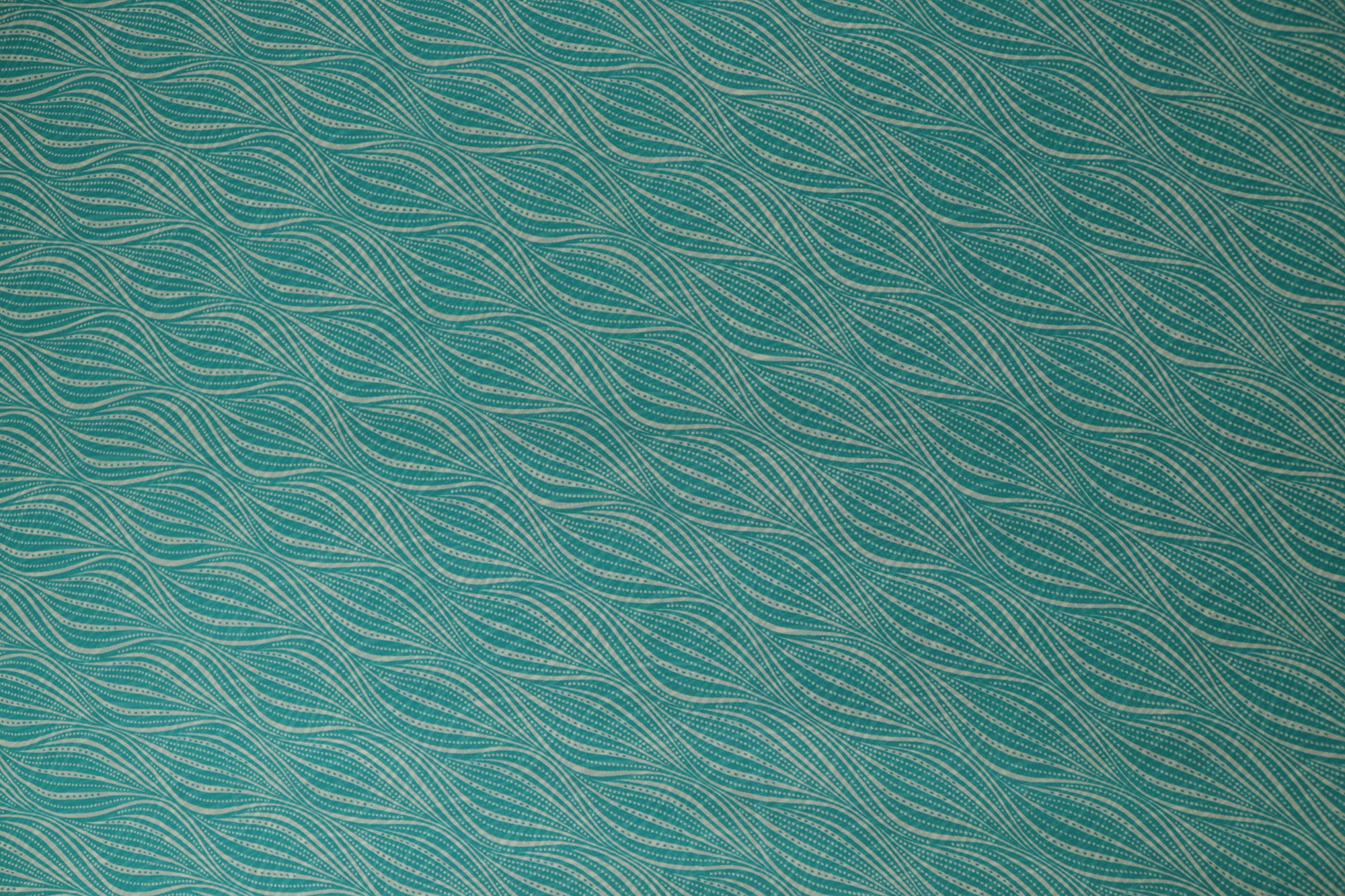 Teal Abstract Digital Printed Georgette Fabric