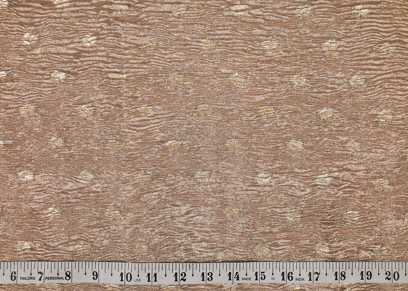 Golden Tissue Fabric With All Over Golden Zari Handloom 19148
