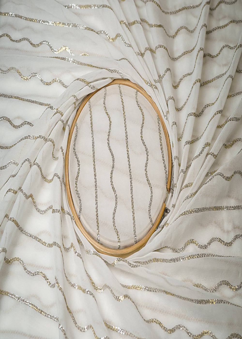 The-Noor---White-Dyeable-Georgette-Fabric-With-Enduring-Sequins-Work-|-19331-close-view
