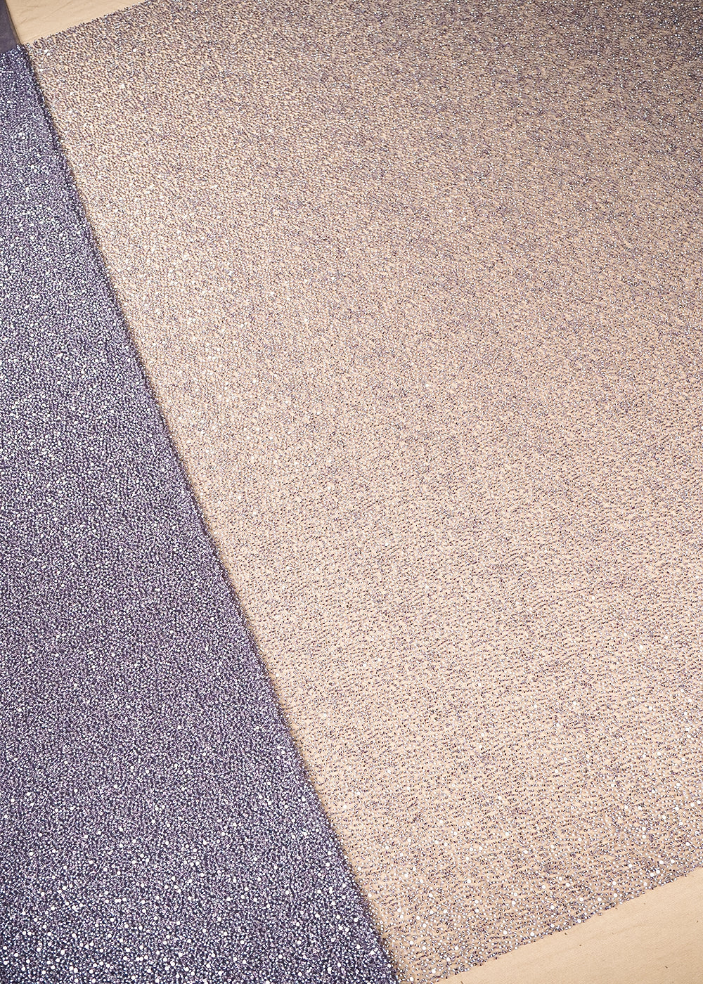 Purple Mauve Imported Net Fabric with Allover Sequins and Bead Work 19753