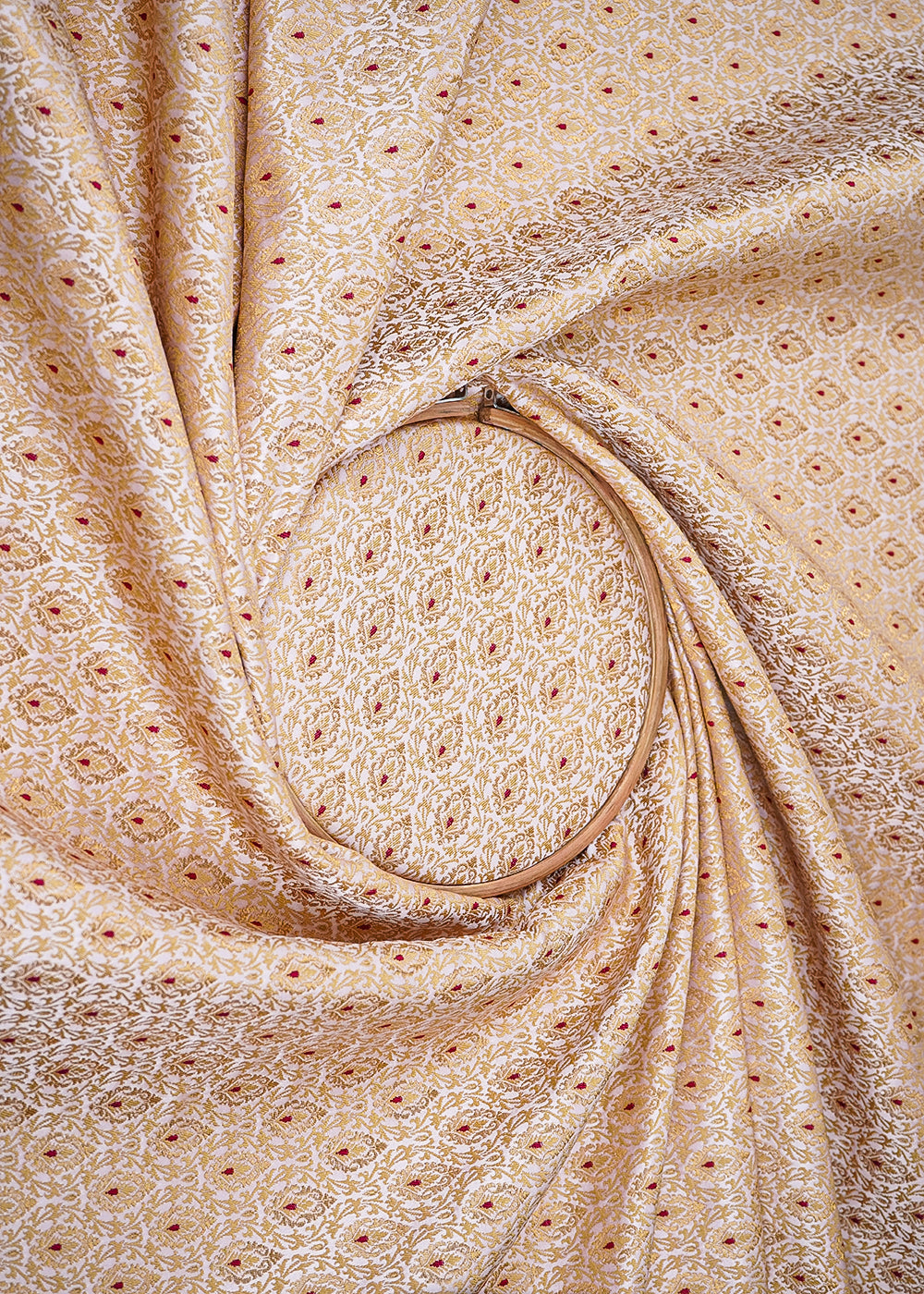 blush-pink-pure-banarasi-brocade-fabric-with-allover-golden-zari-handloom-19860-close-view