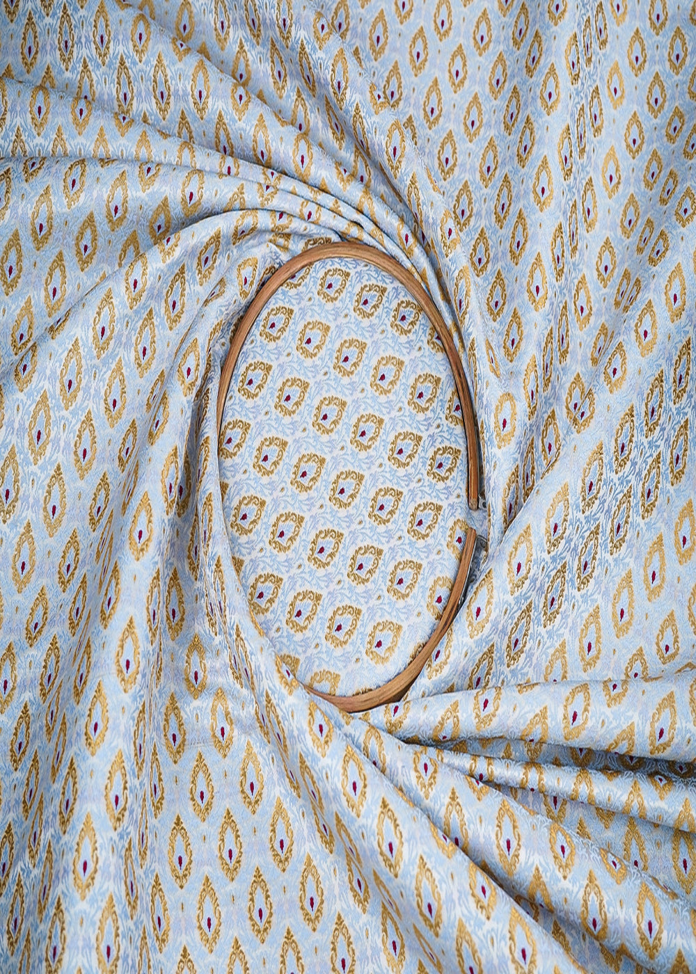 ice-blue-pure-banarasi-brocade-fabric-with-allover-golden-zari-handloom-19861-close-viwe