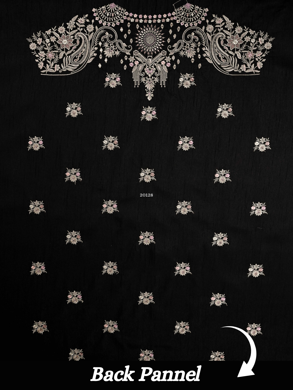 the-riwaayat-a-unstitched-black-jodhpuri-jacket-fabric-for-men-20128-back-panel