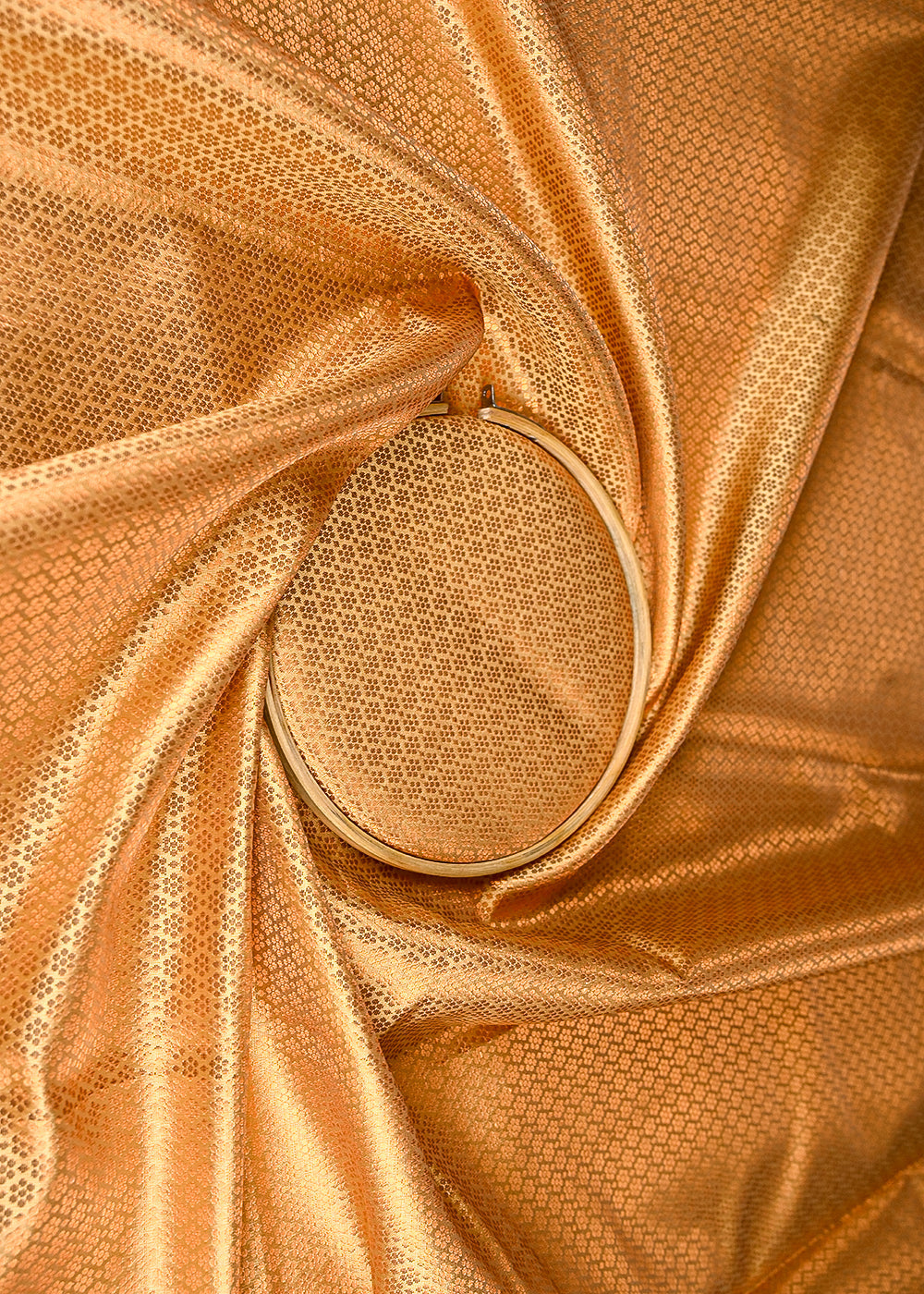 Cream-Banarasi-Brocade-Fabric-With-All-Over-Coper-Zari-Handloom-20141-close-view