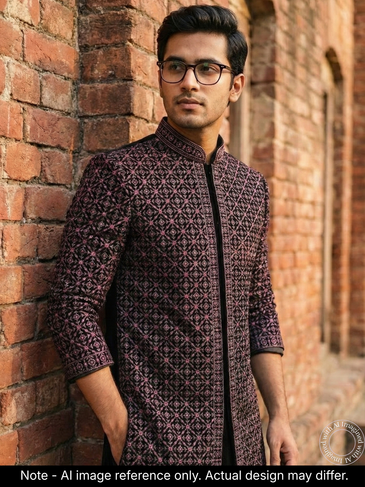 The Virasat – Unstitched Black Regal Menswear Fabric 20203