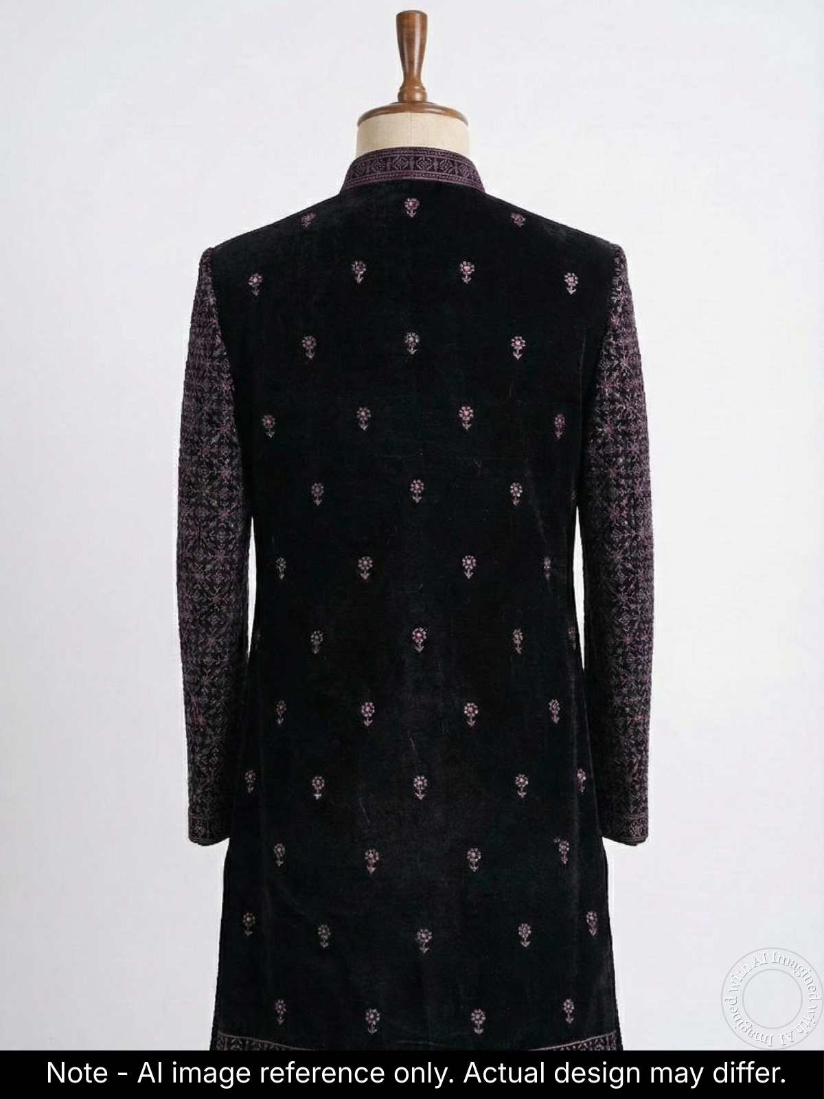 The Virasat – Unstitched Black Regal Menswear Fabric 20203