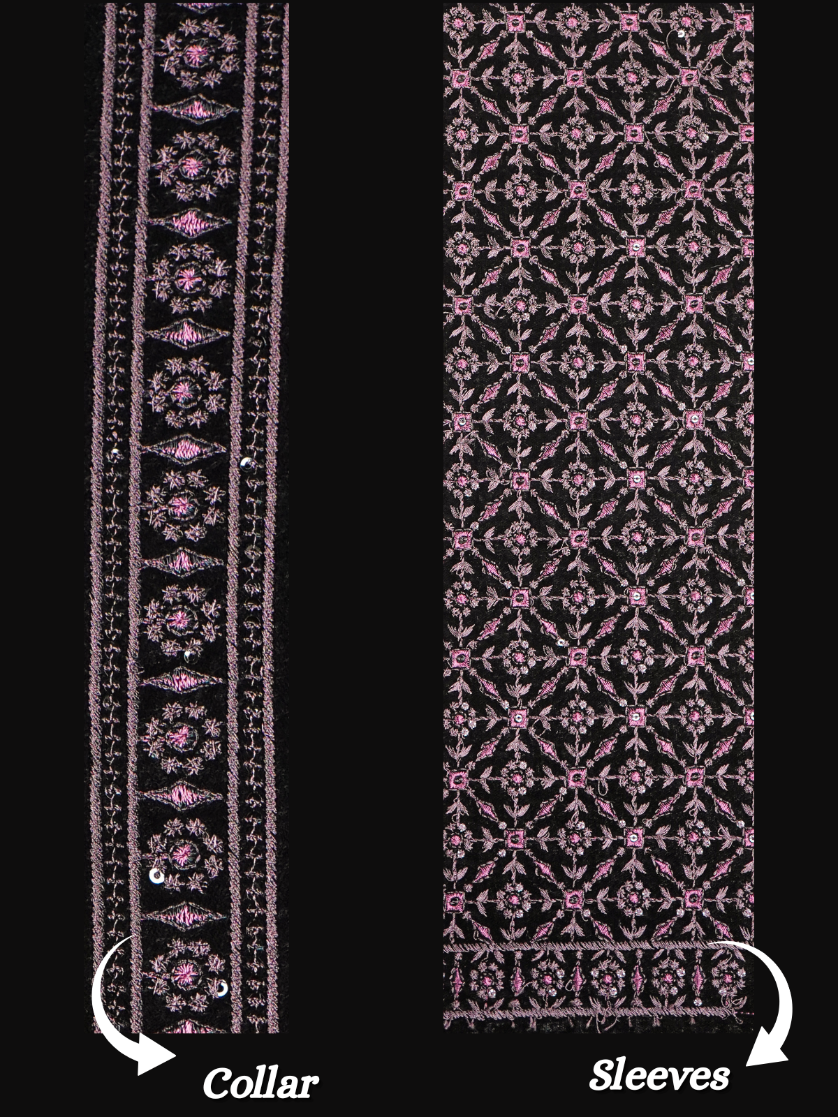 The Virasat – Unstitched Black Regal Menswear Fabric 20203