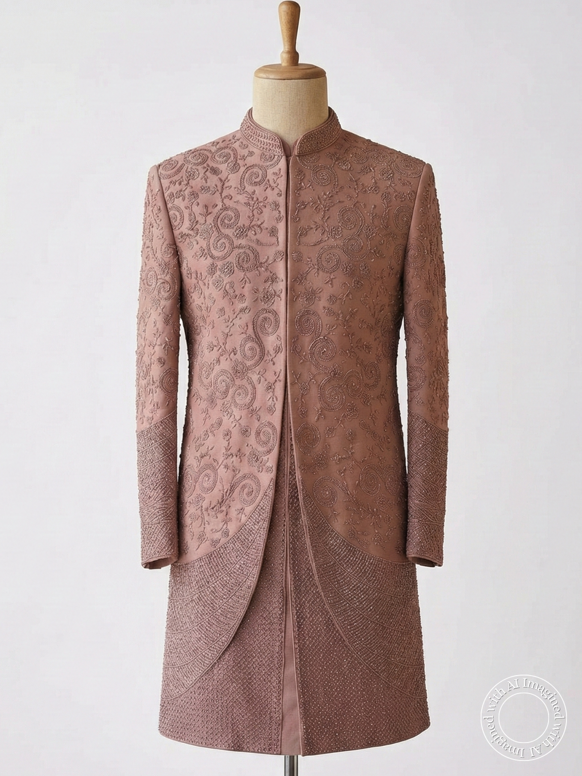 The Virasat – Unstitched Onion Regal Menswear Fabric 20206