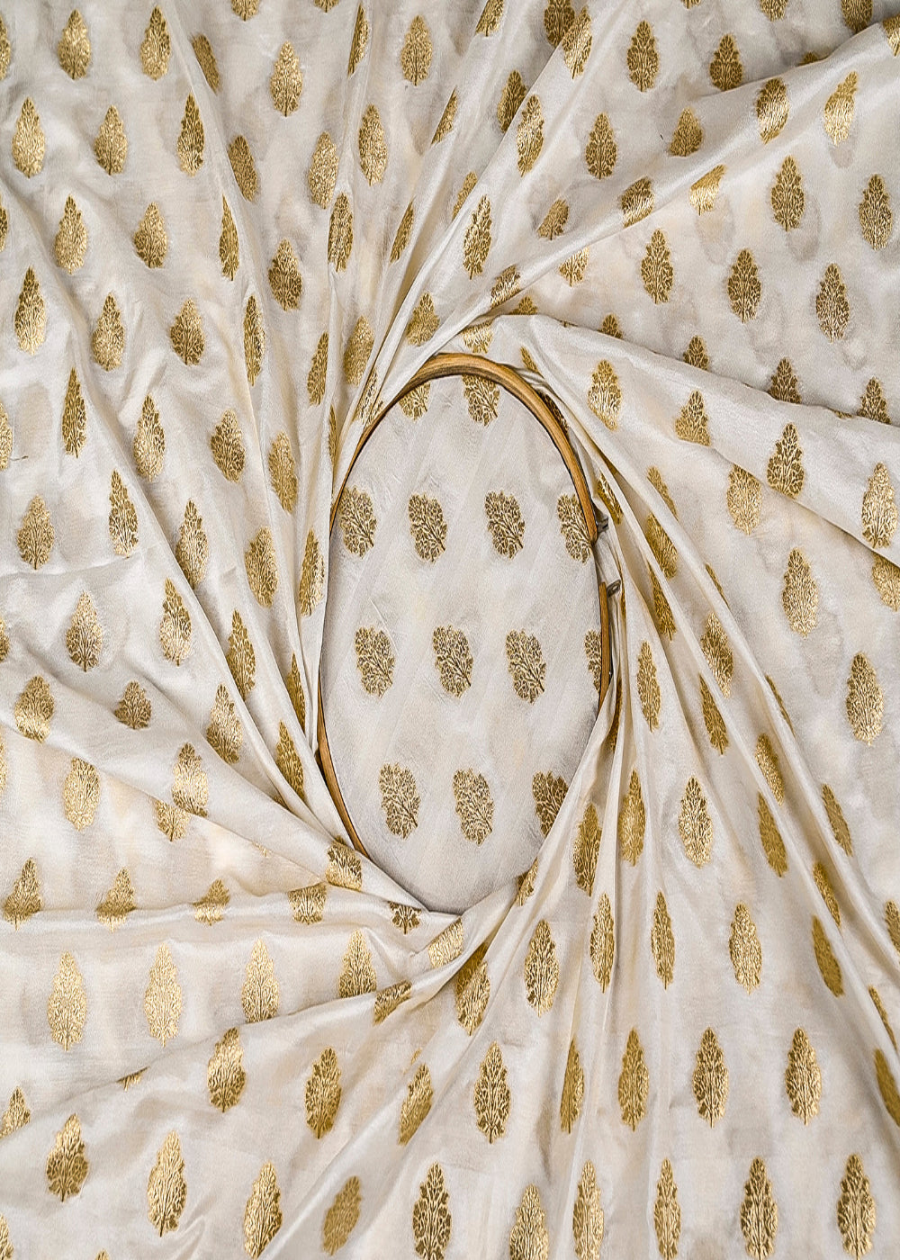 White-Dyeable-Silk-Fabric-With-Allover-Buti-Of-Zari-Handloom-20283-close-view