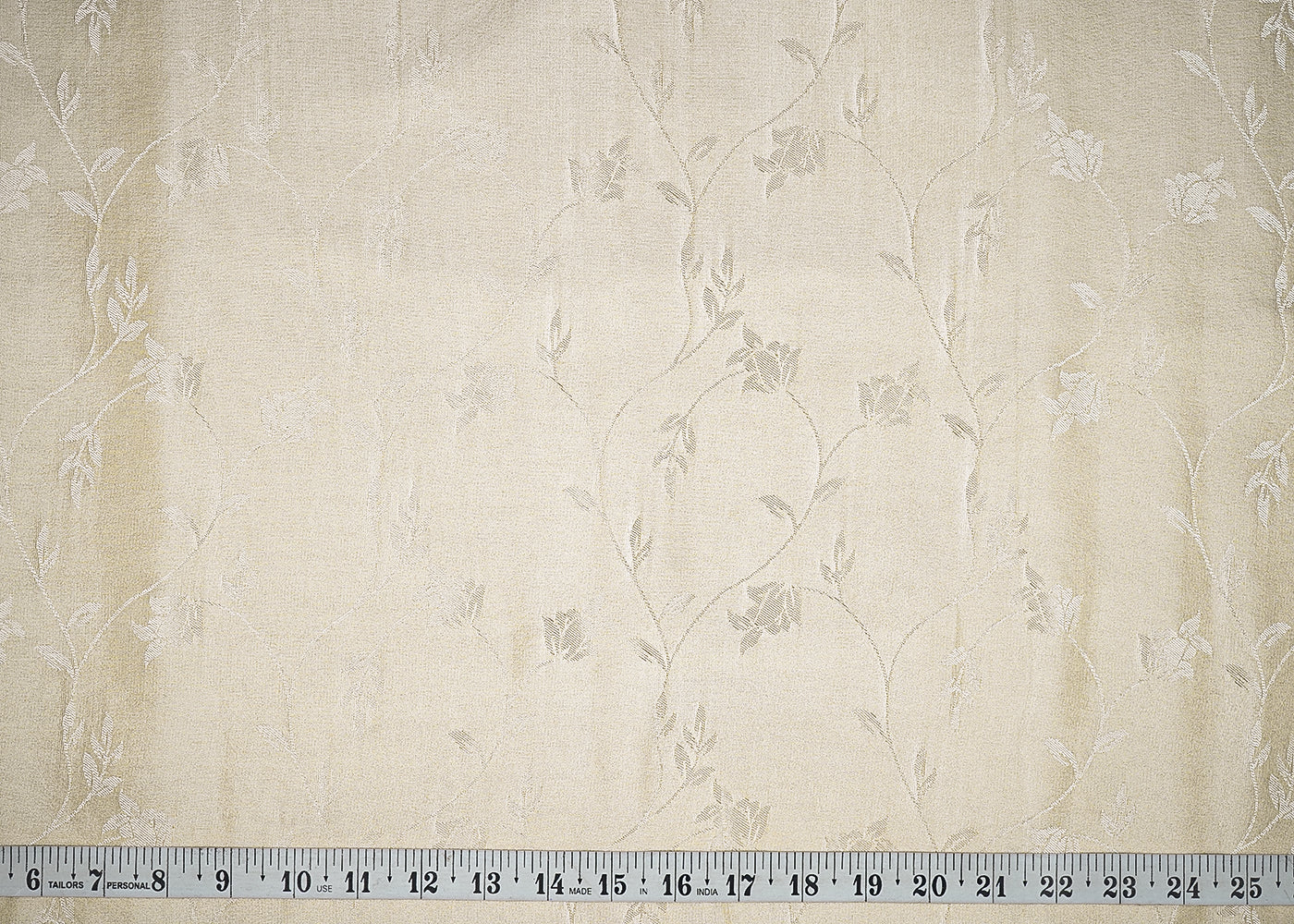 White Tissue Fabric With All Over Thread Handloom 20349
