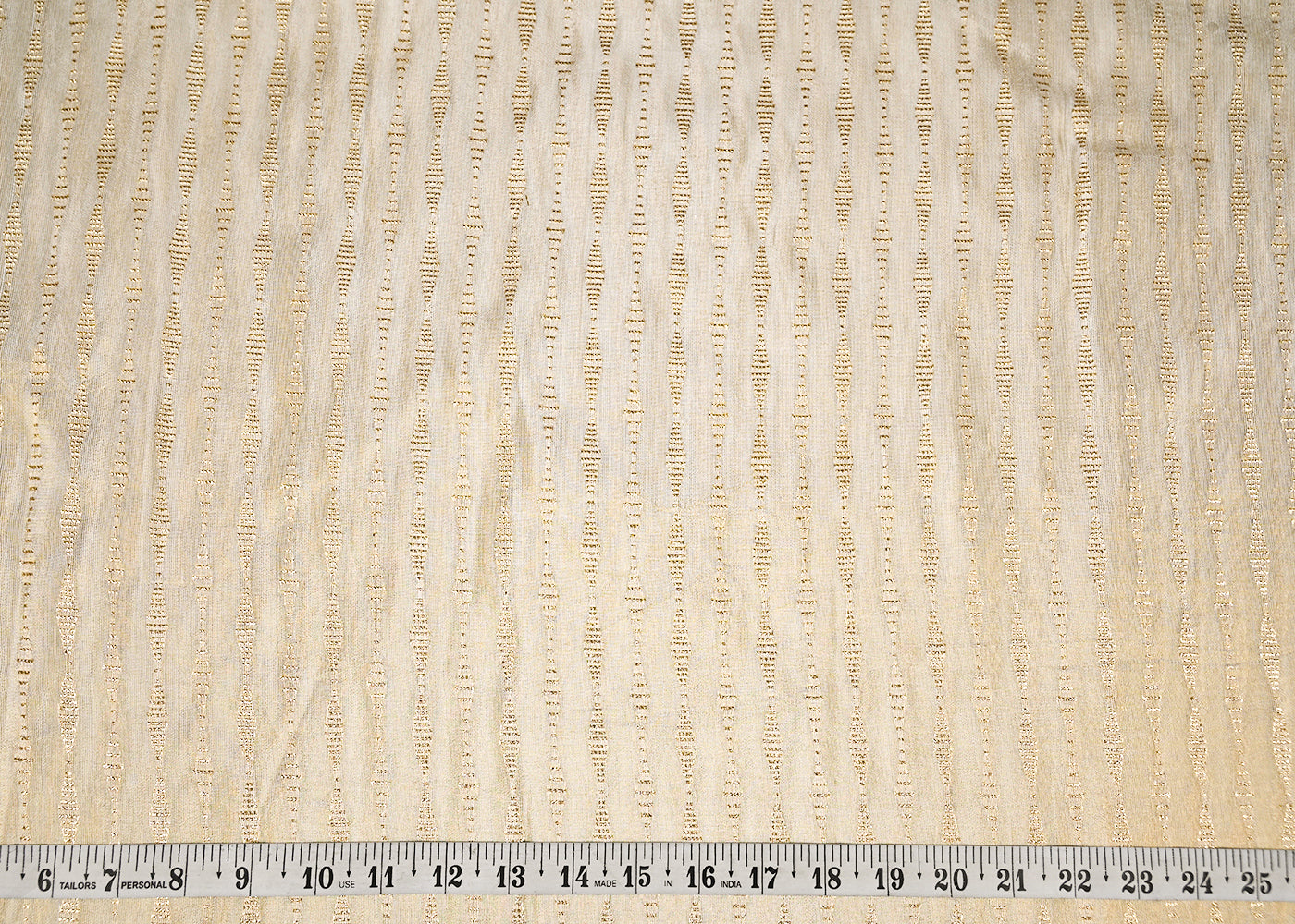 Golden-Tissue-Fabric-With-All-Over-Golden-Zari-Handloom-20356-measurement-view