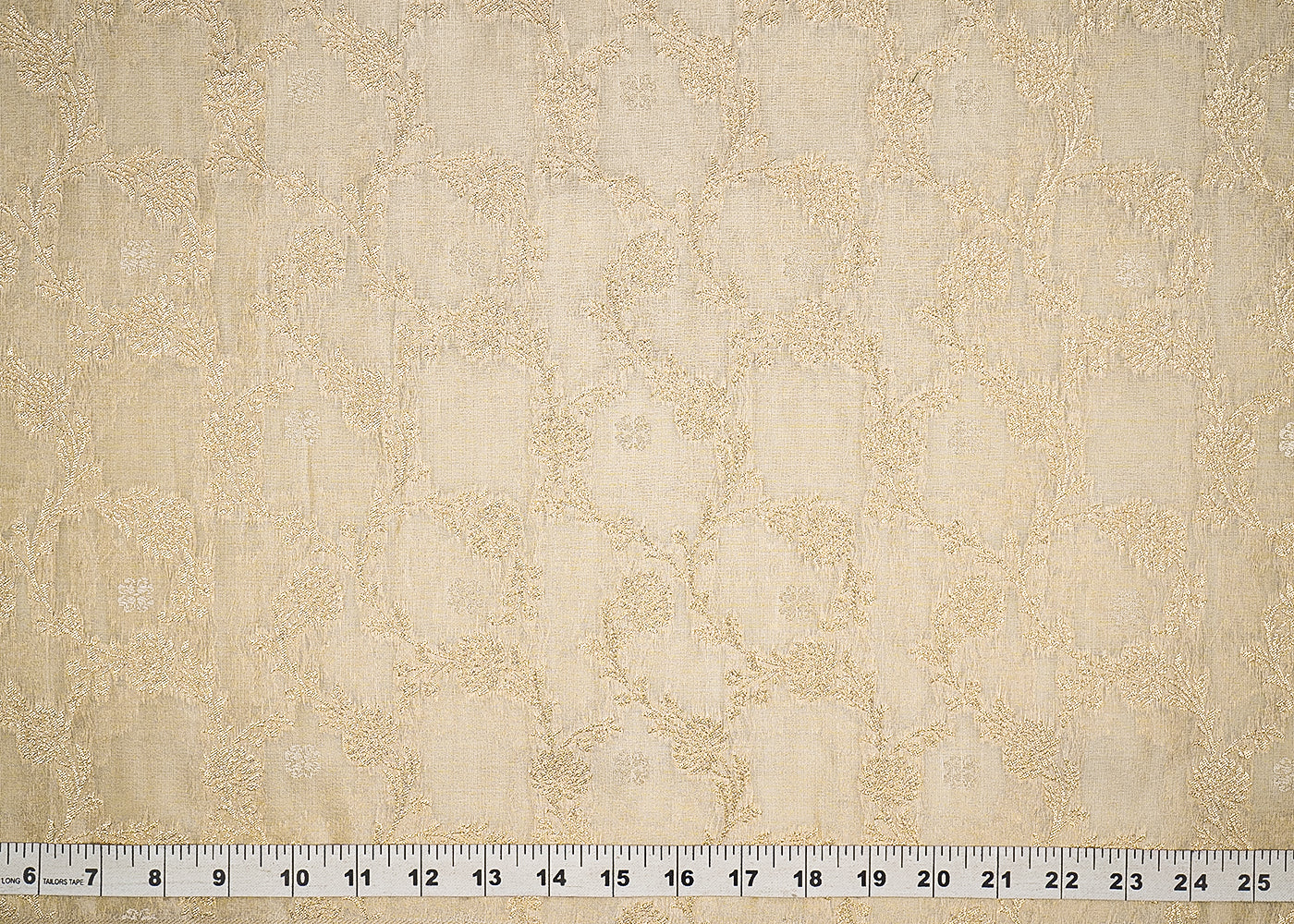 Light-Golden-Tissue-Fabric-With-All-Over-Golden-Zari-Handloom-20357-measurement-view
