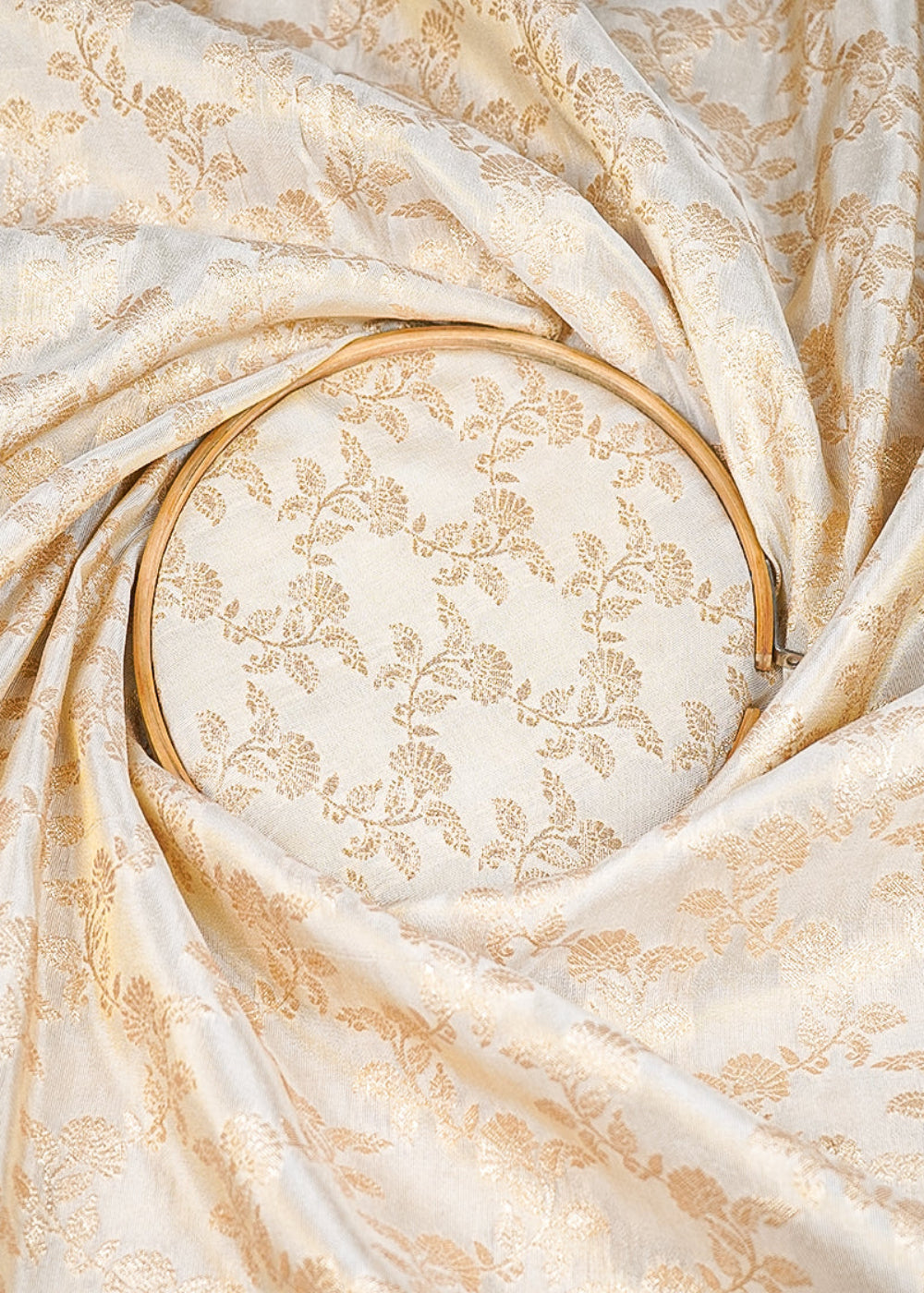 Light-Golden-Tissue-Fabric-With-All-Over-Golden-Zari-Handloom-20362-close-view