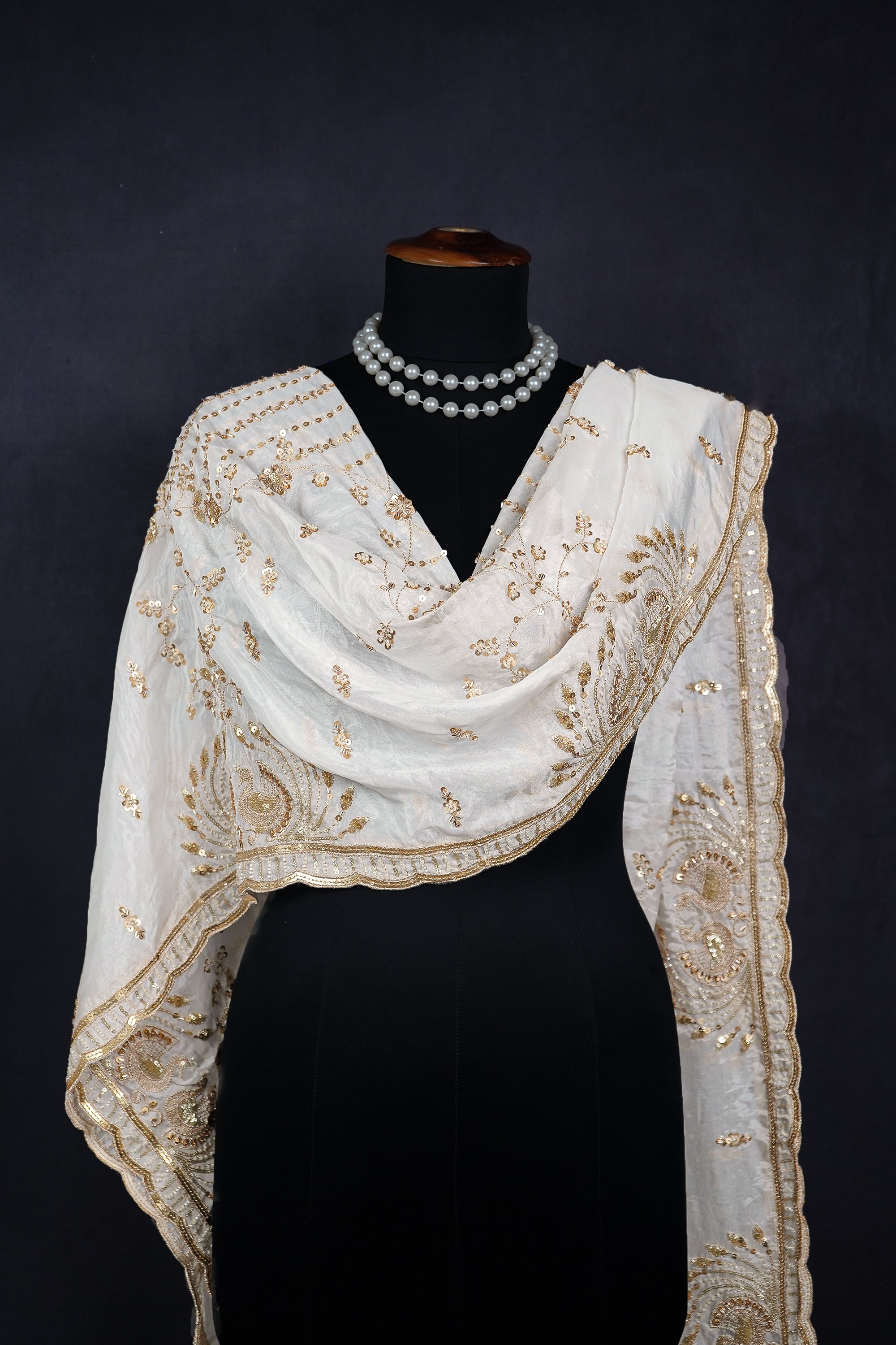 white-organza-dupatta-with-all-over-sequins-bead-katdana-and-zari-work-20593-real-style-view