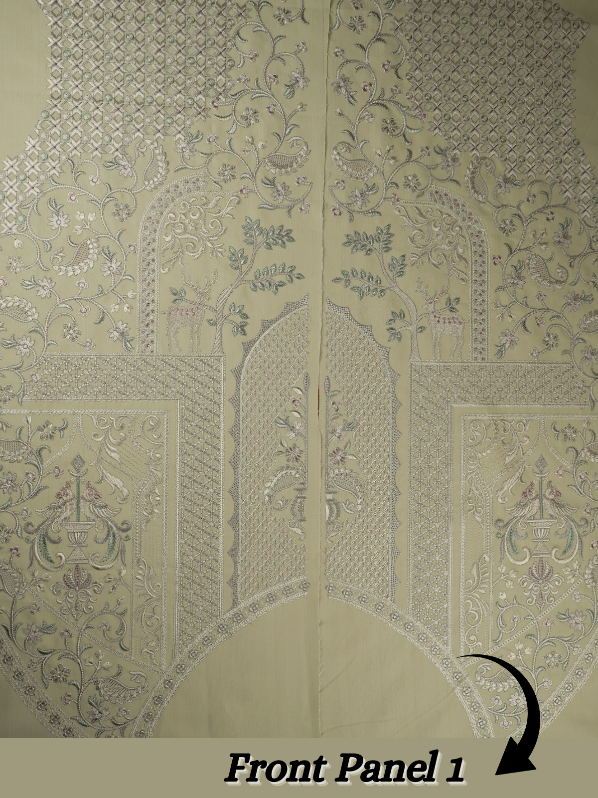 The Virasat - Unstitched Pista Green Regal Menswear Fabric 20727