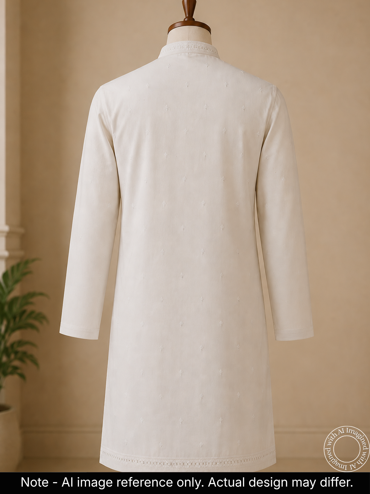the-kohinoor-unstitched-white-kurta-fabric-for-men-20739-back-view