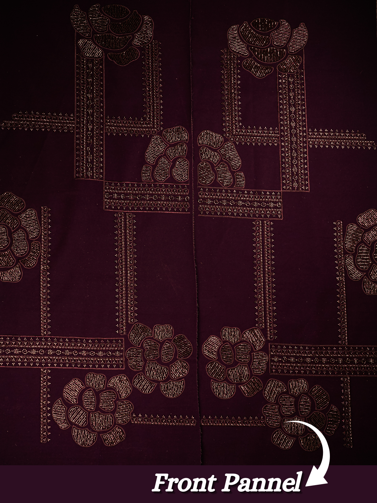 The Riwaayat - Unstitched Wine Jodhpuri Jacket Fabric for Men 20744