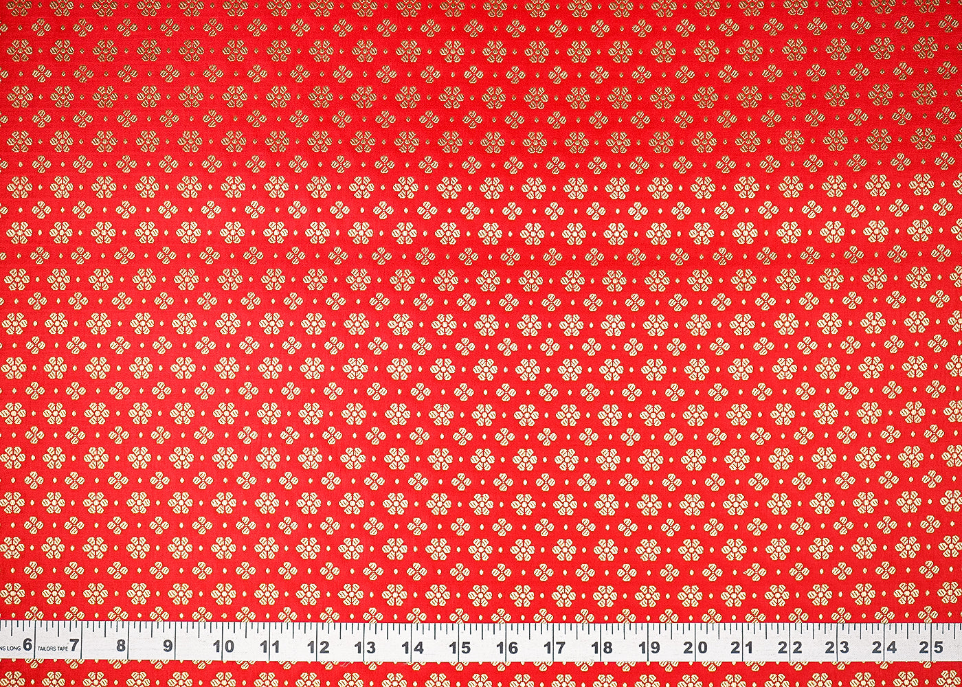 Red-Banarasi-Brocade-Fabric-With-All-Over-Golden-Zari-Handloom-20814-measurement-view