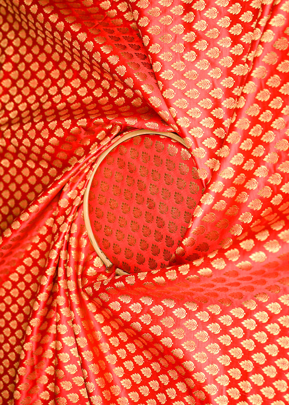 red-banarasi-brocade-fabric-with-all-over-golden-zari-handloom-20822-close-view