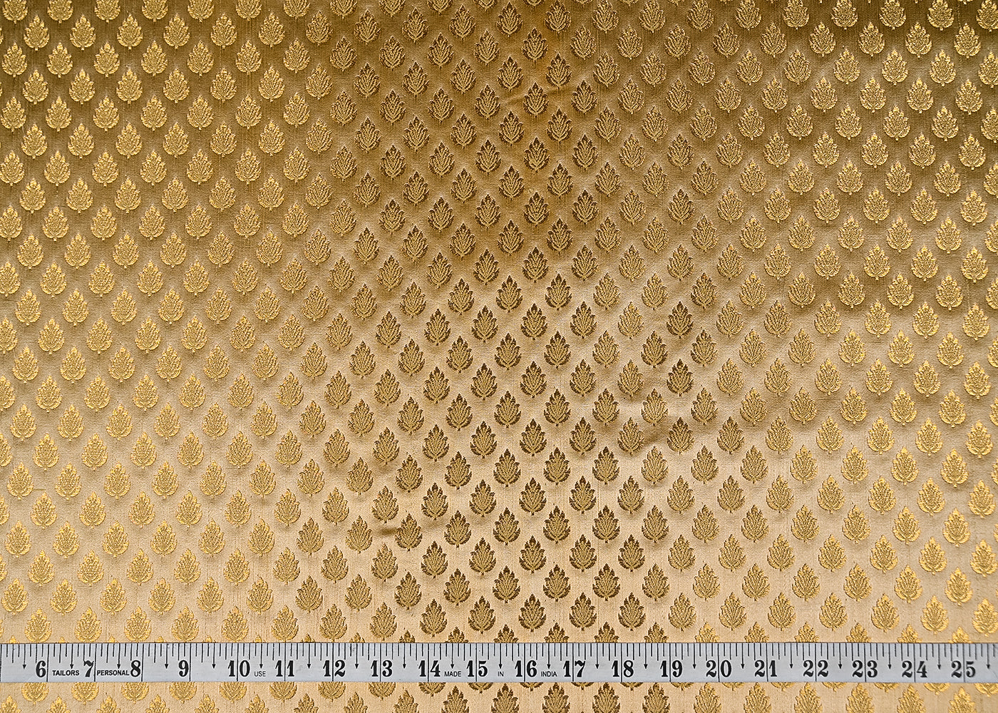 Golden-Banarasi-Brocade-Fabric-With-All-Over-Golden-Zari-Handloom-20824-measurement-view