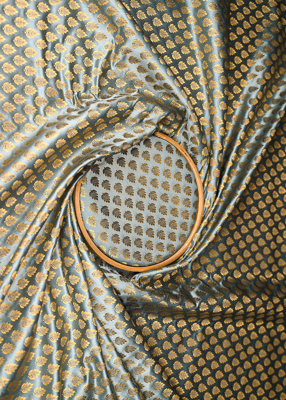 grey-banarasi-brocade-fabric-with-all-over-golden-zari-handloom-20827-close-view