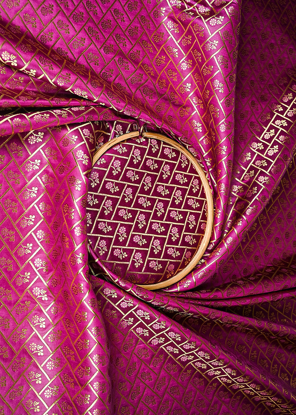 Purple-Banarasi-Brocade-Fabric-With-All-Over-Golden-Zari-Handloom-20839-close-view