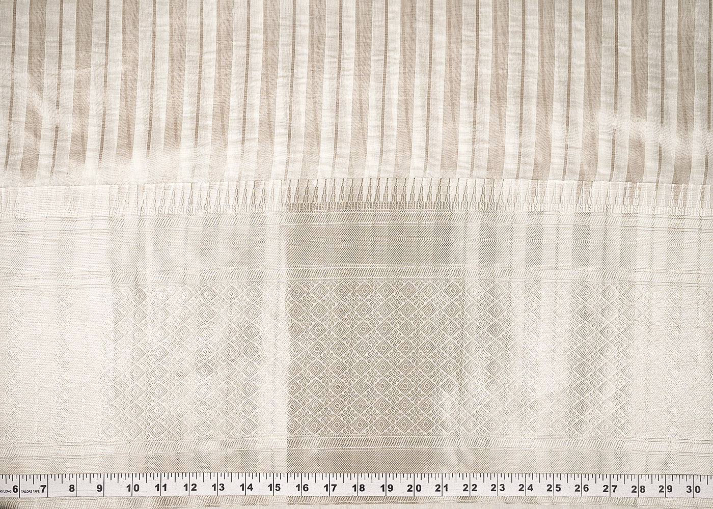 Off-White-Dyeable-Chanderi-Fabric-With-All-Over-Zari-Handloom-20867-measurement-view