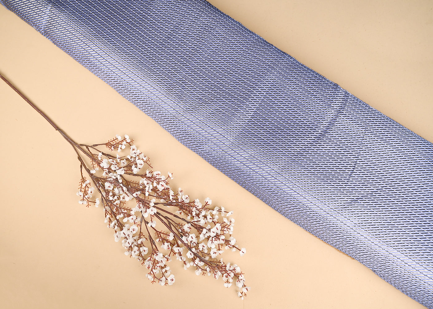 Powder-Blue-Banarasi-Silk-Fabric-With-All-Over-Golden-Zari-Handloom-20961