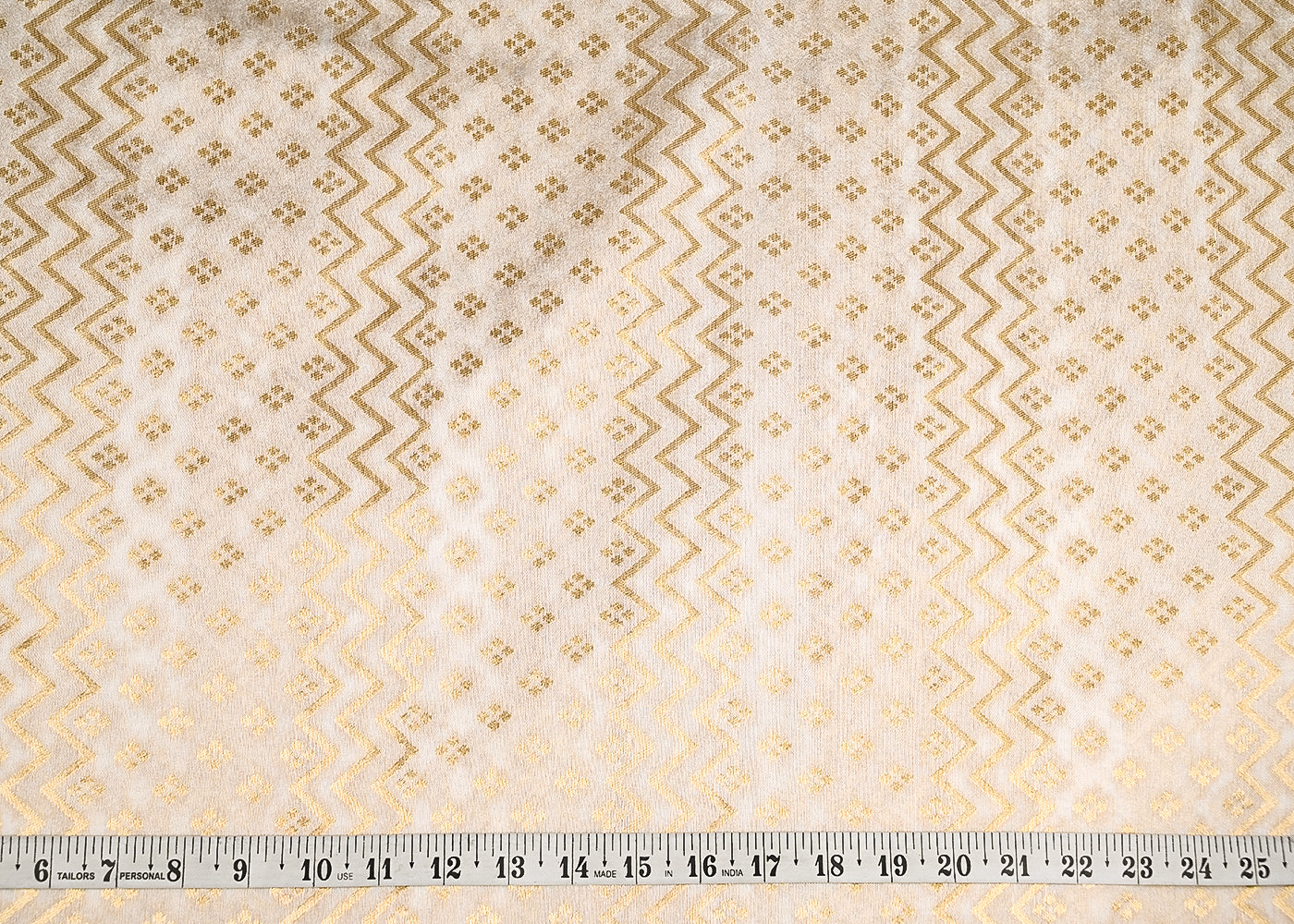 White-Dyeable-Chanderi-Fabric-With-All-Over-Golden-Zari-Handloom-20996-measurement-view