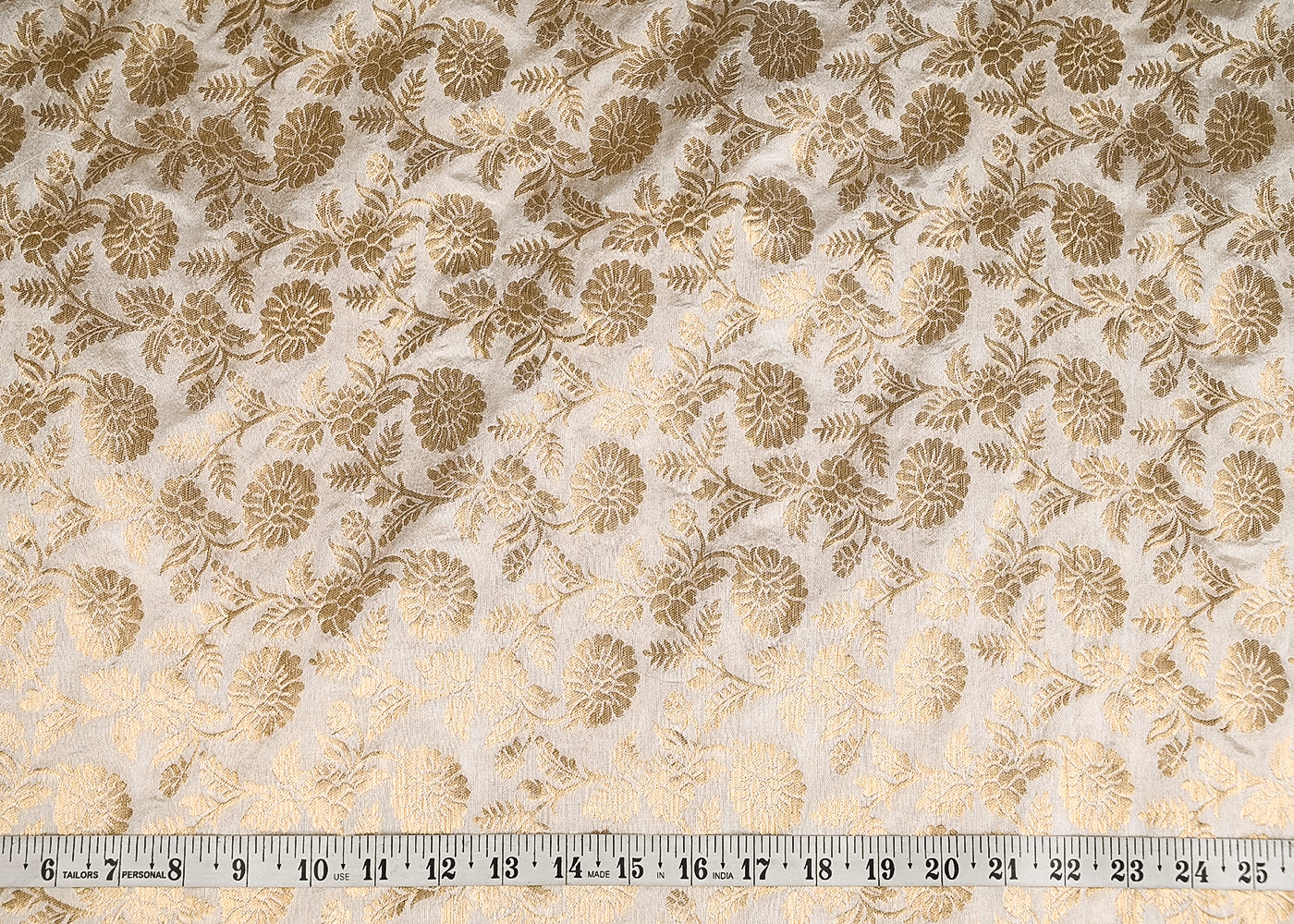 White-Dyeable-Chanderi-Fabric-With-All-Over-Golden-Zari-Handloom-20999-measurement-view