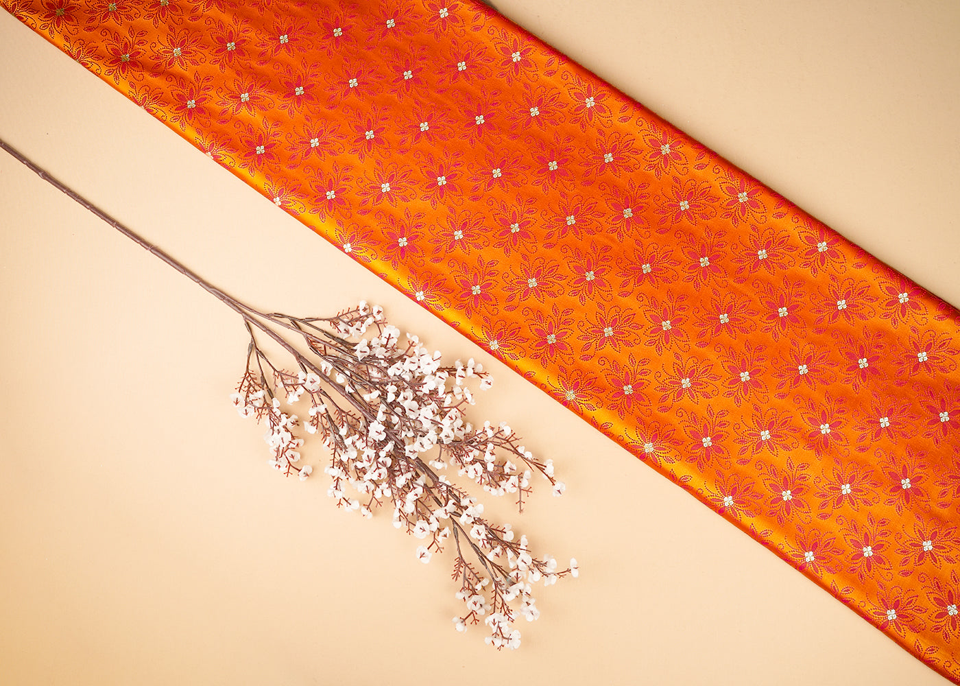 Mustard-Banarasi-Brocade-Fabric-With-All-Over-Thread-And-Zari-Handloom-21270
