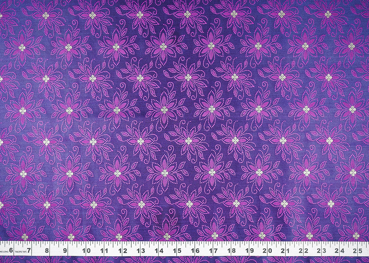 Navy-Blue-Banarasi-Brocade-Fabric-With-All-Over-Thread-And-Zari-Handloom-21271-measurement-view