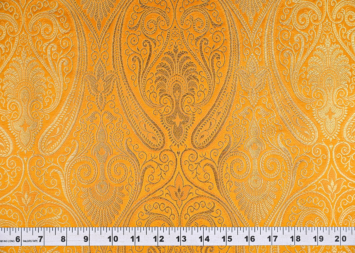 Mustard-Banarasi-Brocade-Fabric-With-All-Over-Golden-Zari-Handloom-21319-measurement-view