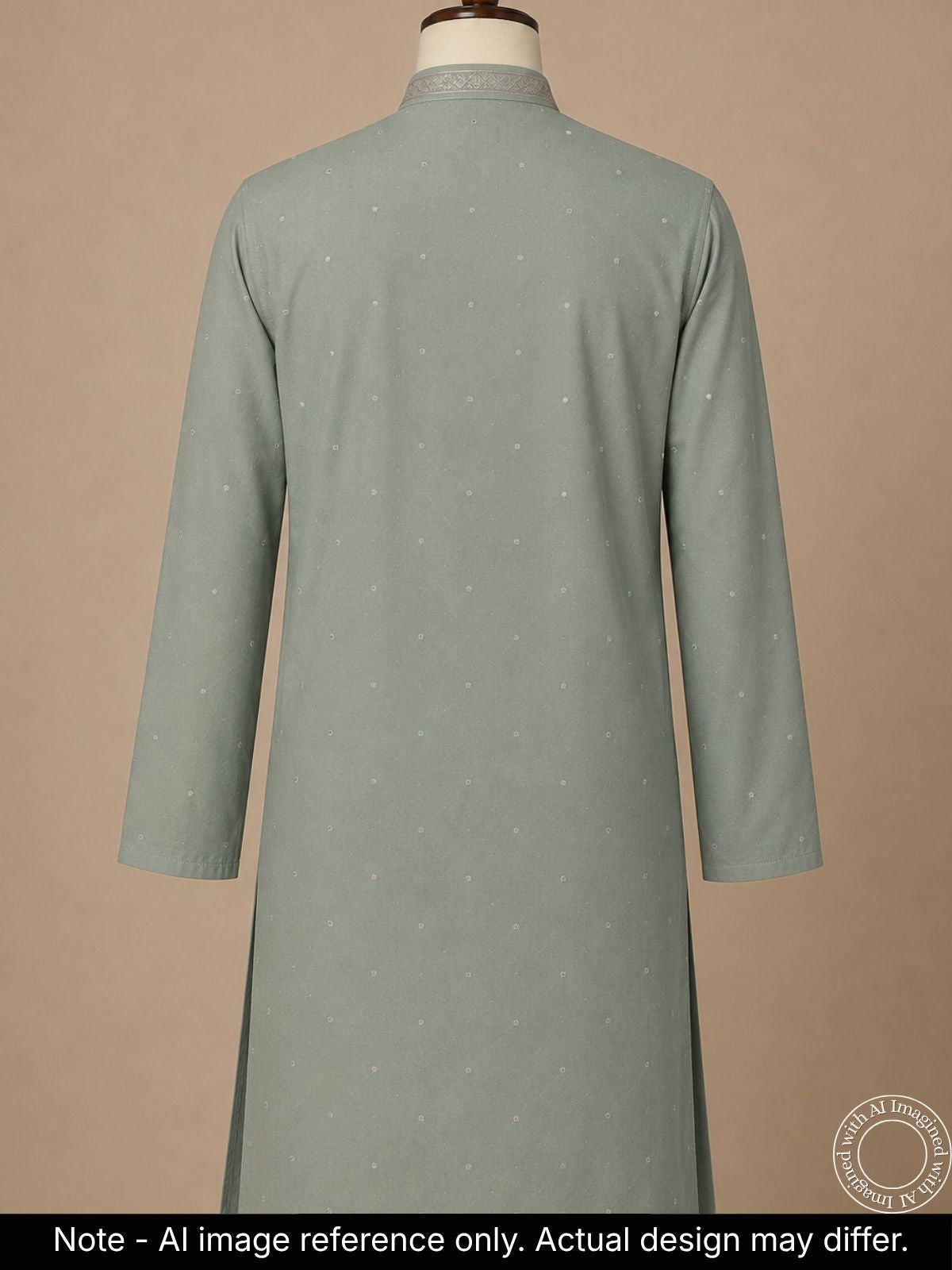 The Kohinoor - Unstitched Light Green Kurta Fabric For Men 21361