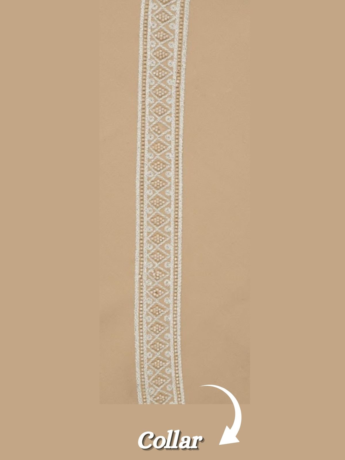 The Virasat - Unstitched Beige Indowestern Fabric For Men 21363