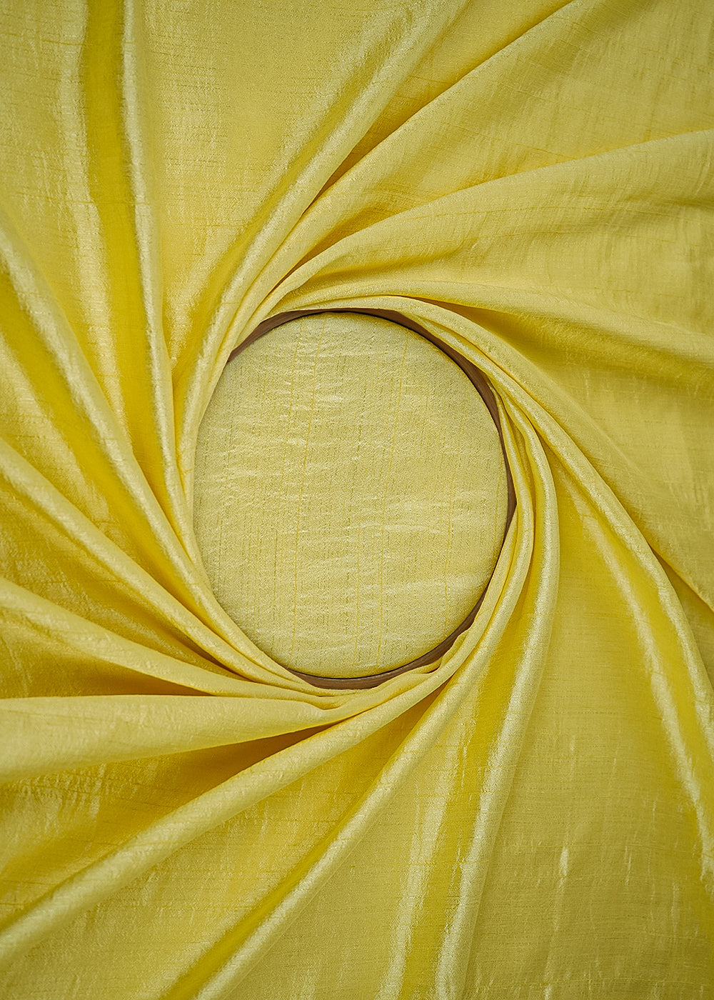 Butter Yellow Colored Nysa Silk Fabric 21549(101)