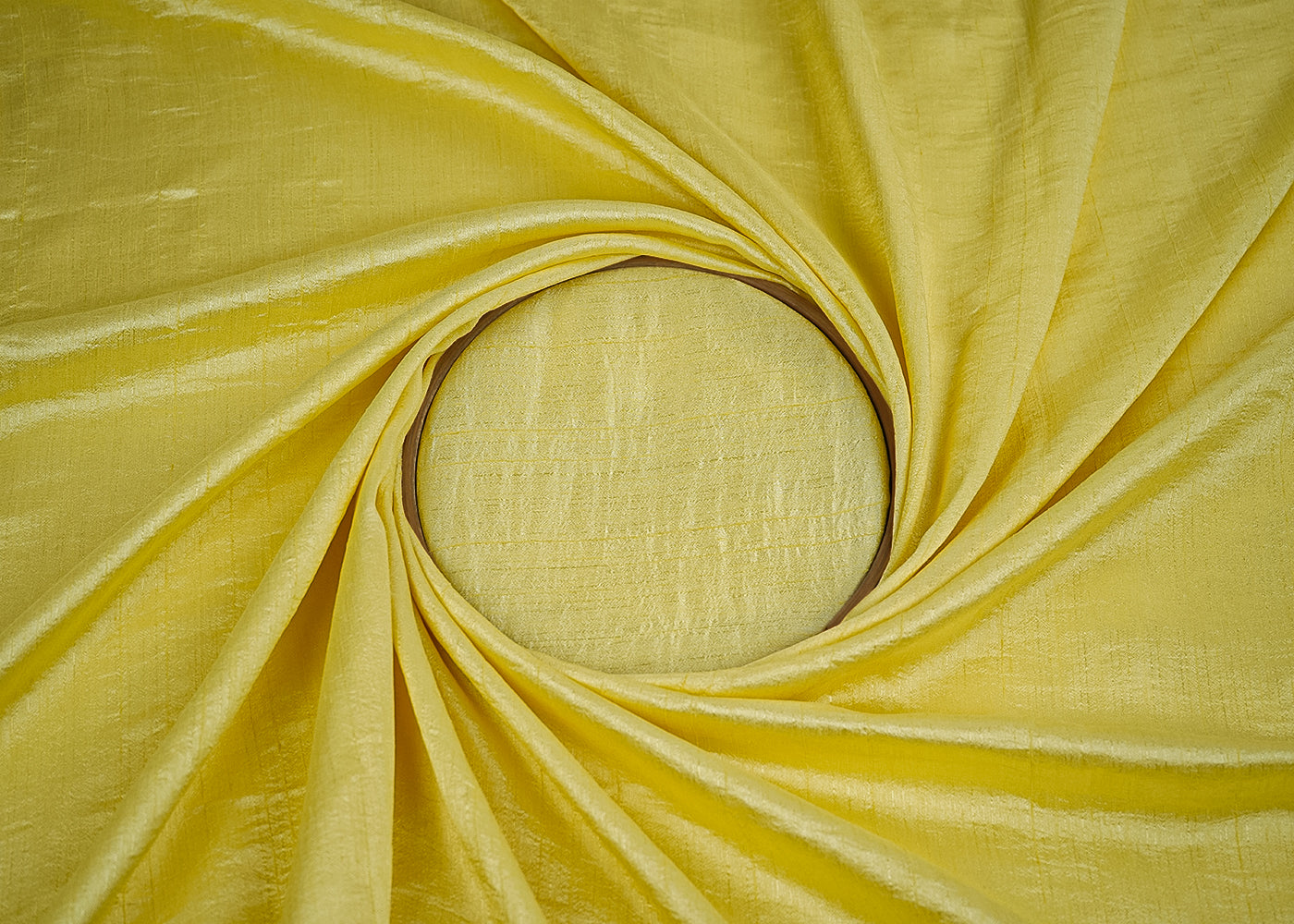 Butter Yellow Colored Nysa Silk Fabric 21549(101)