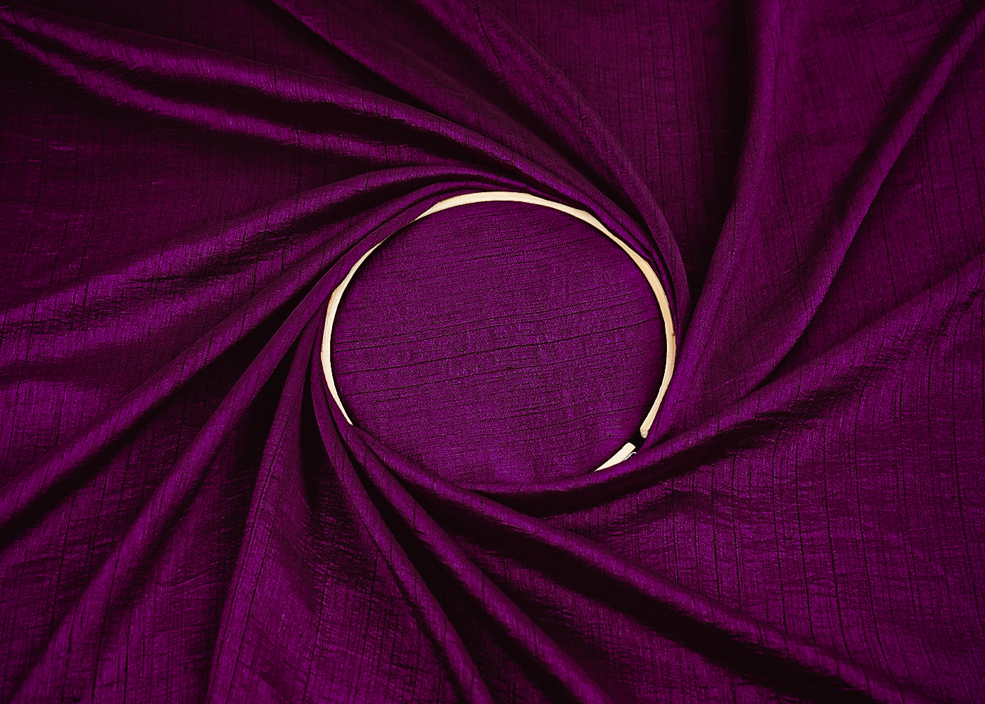 Dark Purple Colored Nysa Silk Fabric 21549(102)