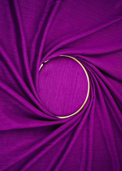 Purple Colored Nysa Silk Fabric 21549(111)