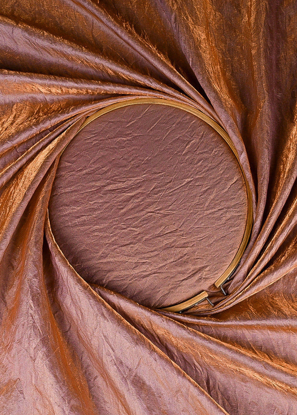 Champagne Gold Colored Diamond Silk Fabric 21551(102)