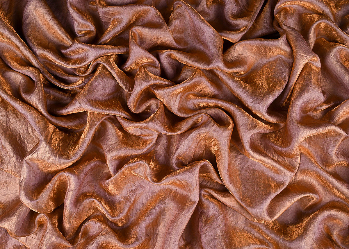 Champagne Gold Colored Diamond Silk Fabric 21551(102)