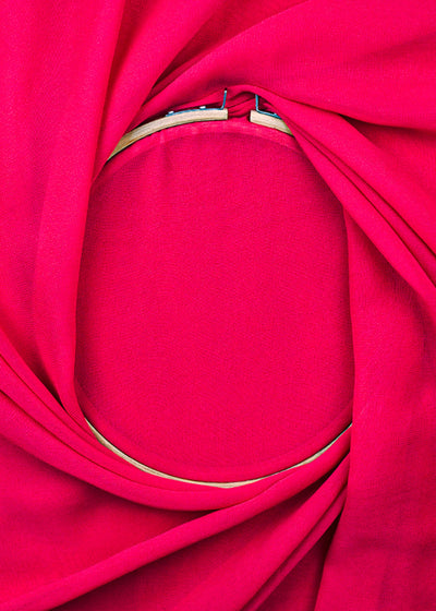 Rani Pink Coloured Georgette Fabric 21609(104)