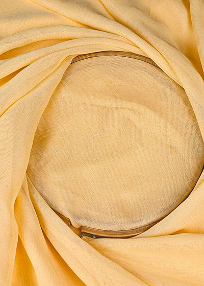 Butter Yellow Coloured Georgette Fabric 21609(105)