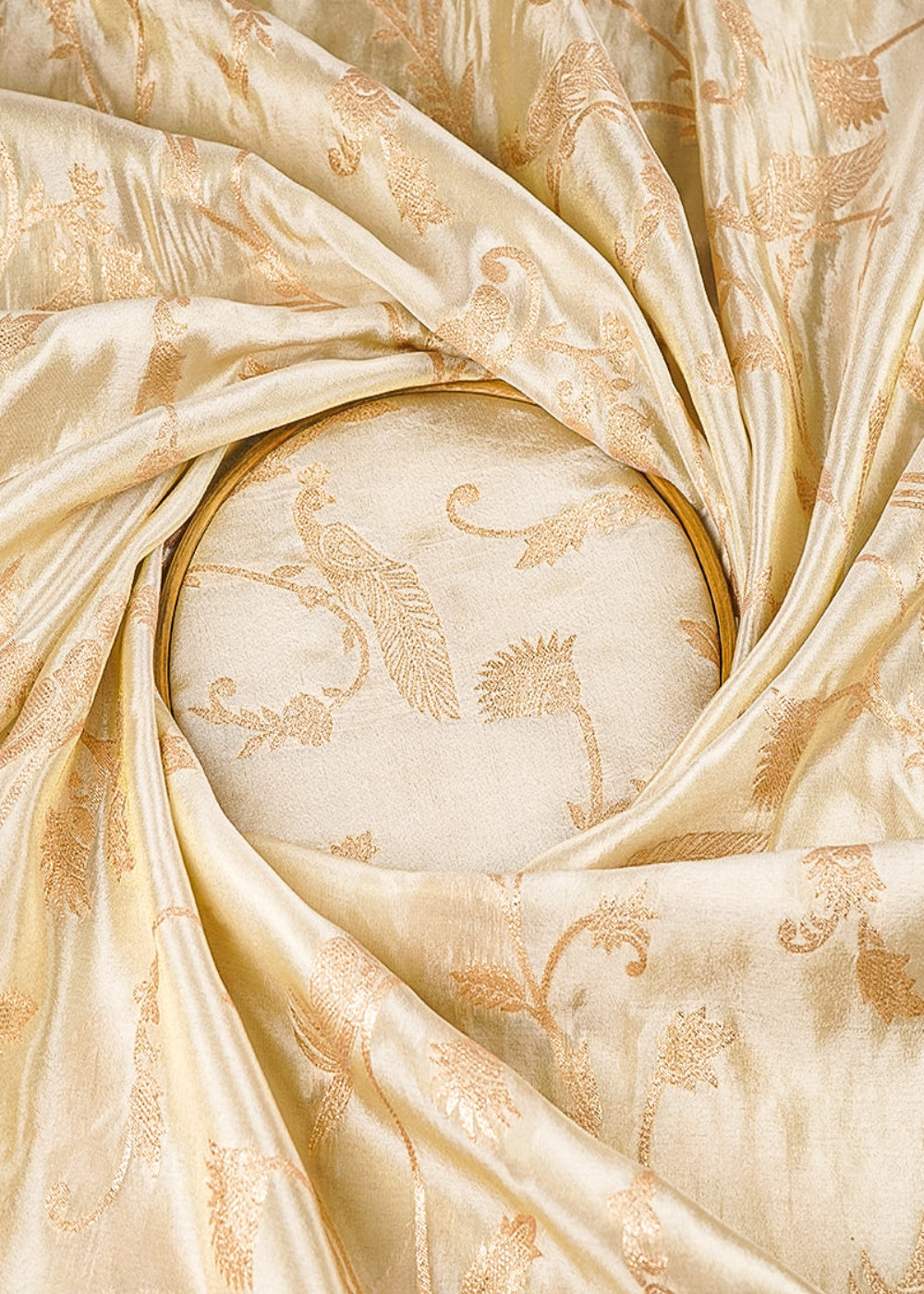 Golden-Dyeable-Tissue-Fabric-With-All-Over-Zari-Handloom-With-One-Side-Border-21625-close-view