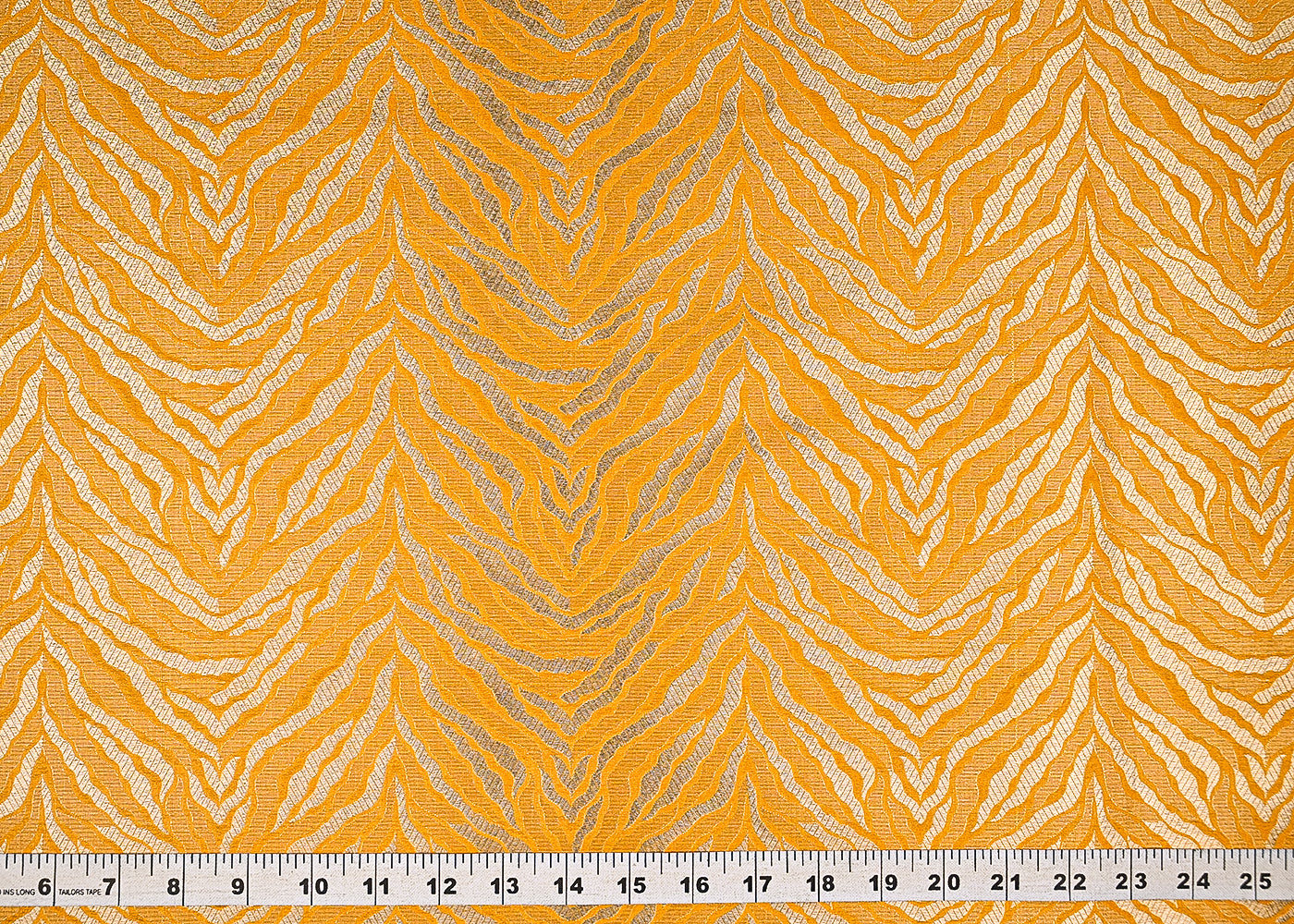 Yellow Banarasi Brocade Fabric With All Over Thread And Zari Handloom 21663