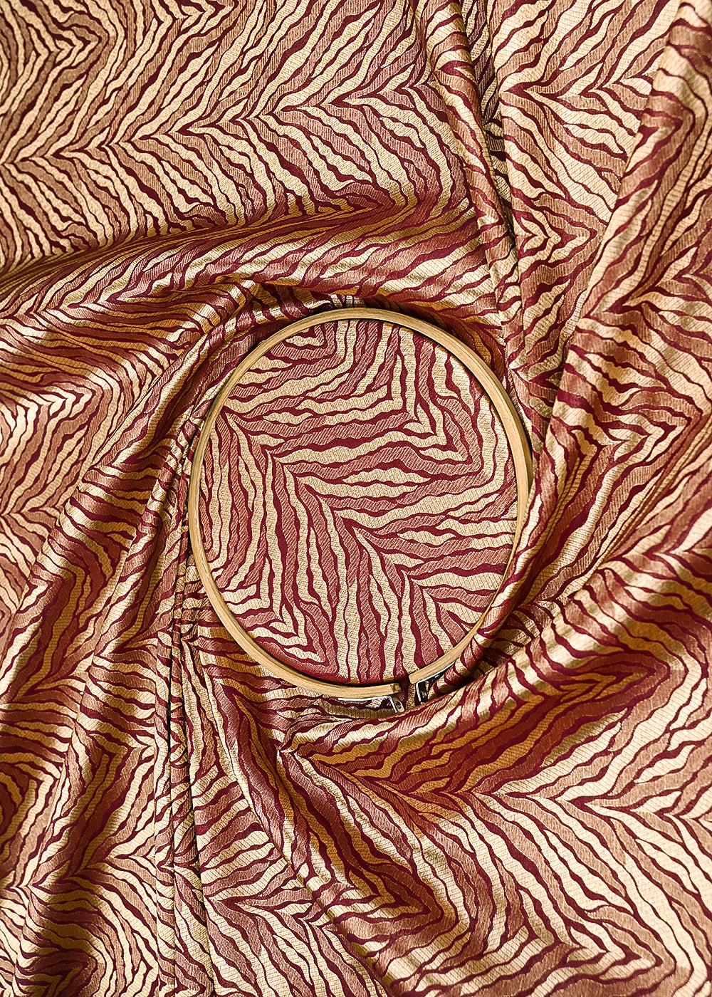 Wine-Banarasi-Brocade-Fabric-With-All-Over-Zari-Handloom-21666-close-view