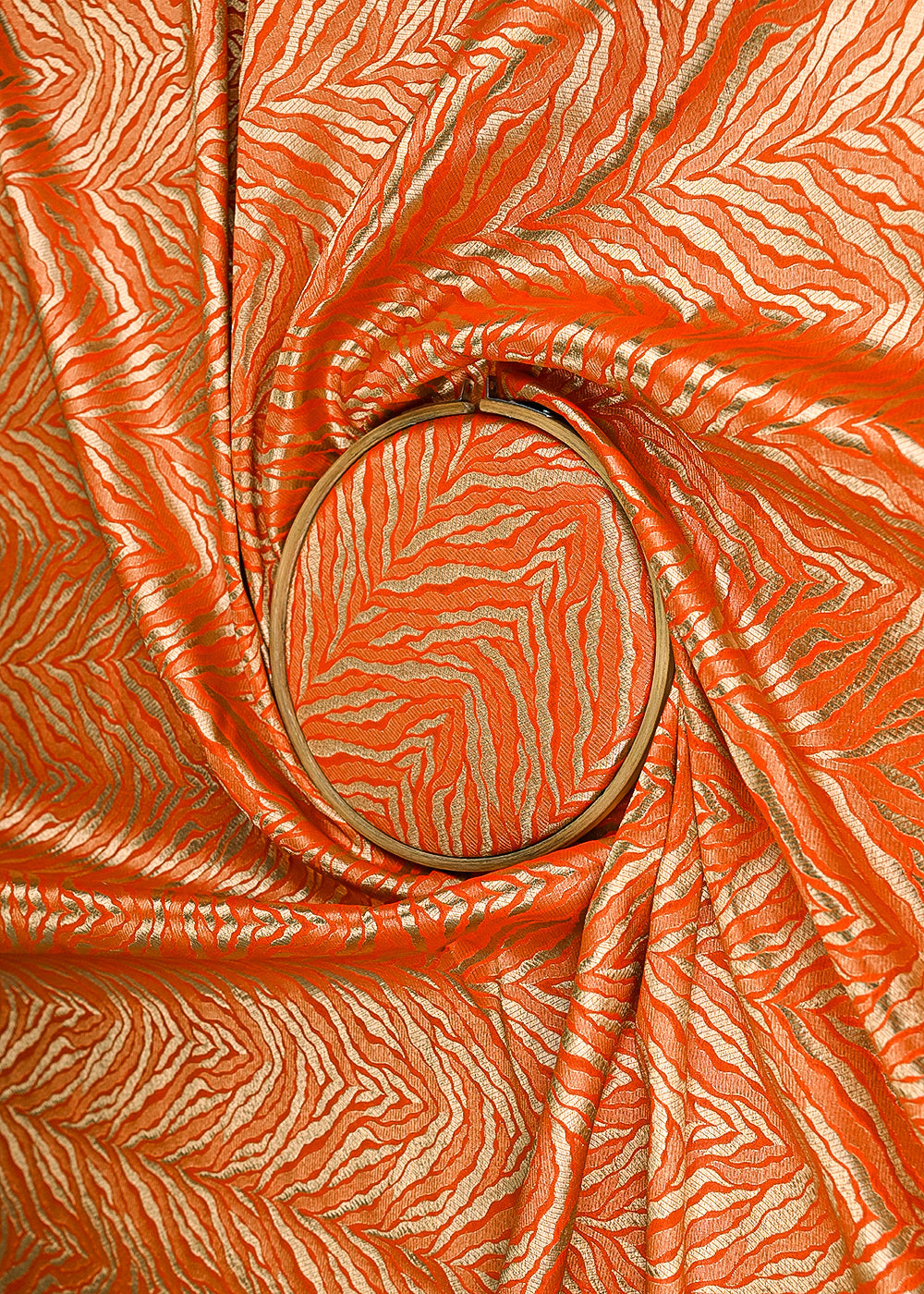 Wine-Banarasi-Brocade-Fabric-With-All-Over-Zari-Handloom-21666-close-view