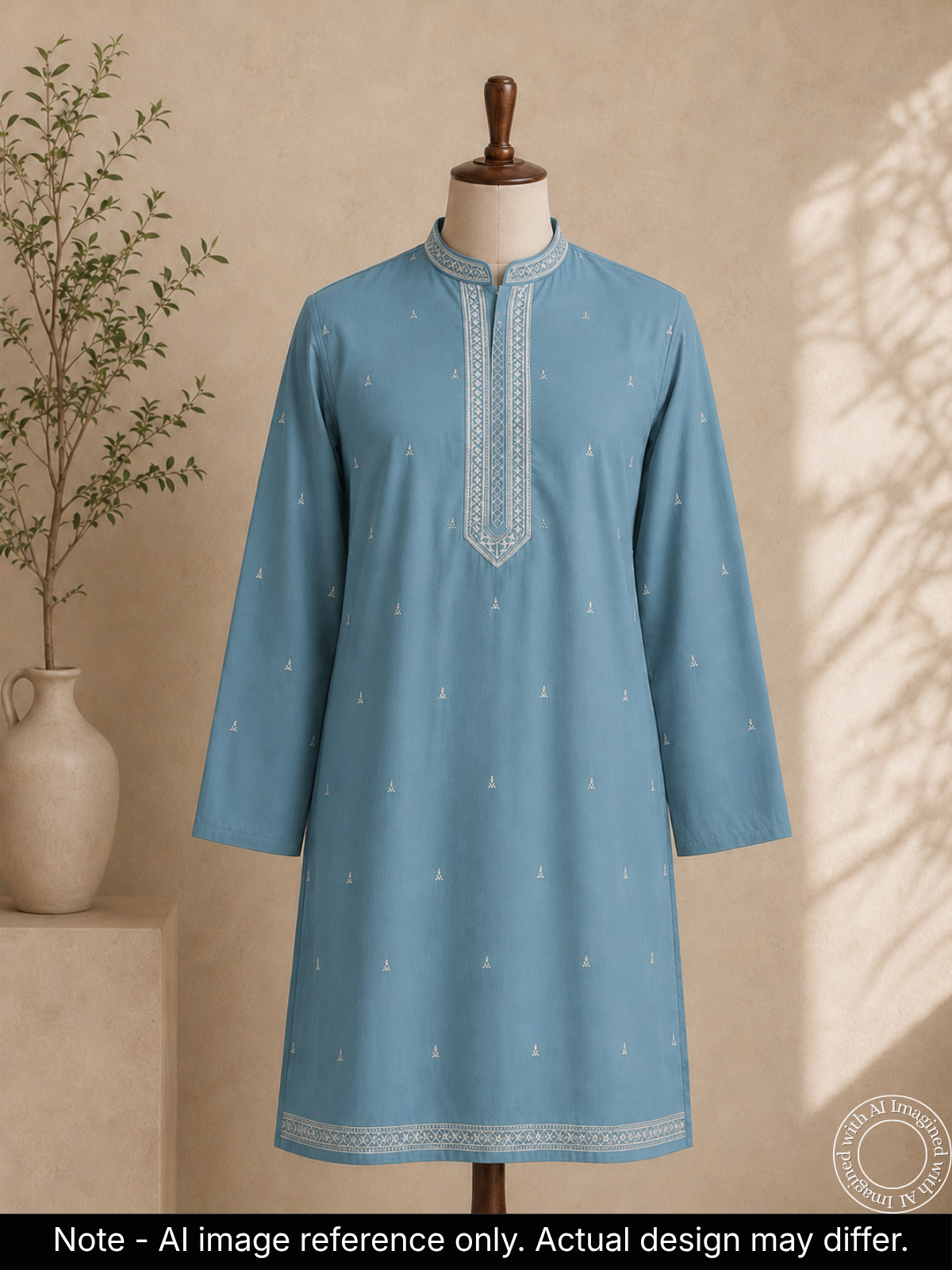 the-kohinoor-unstitched-powder-blue-kurta-fabric-for-men-21775-front-view