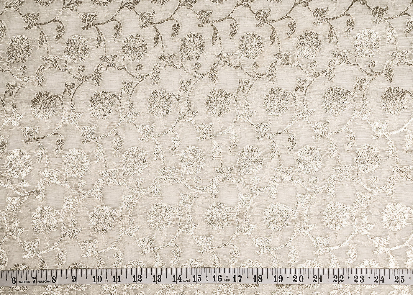 White-Dyeable-Chanderi-Silk-Fabric-With-All-Over-Dull-Gold-Zari-Handloom-21788-measuremet-view