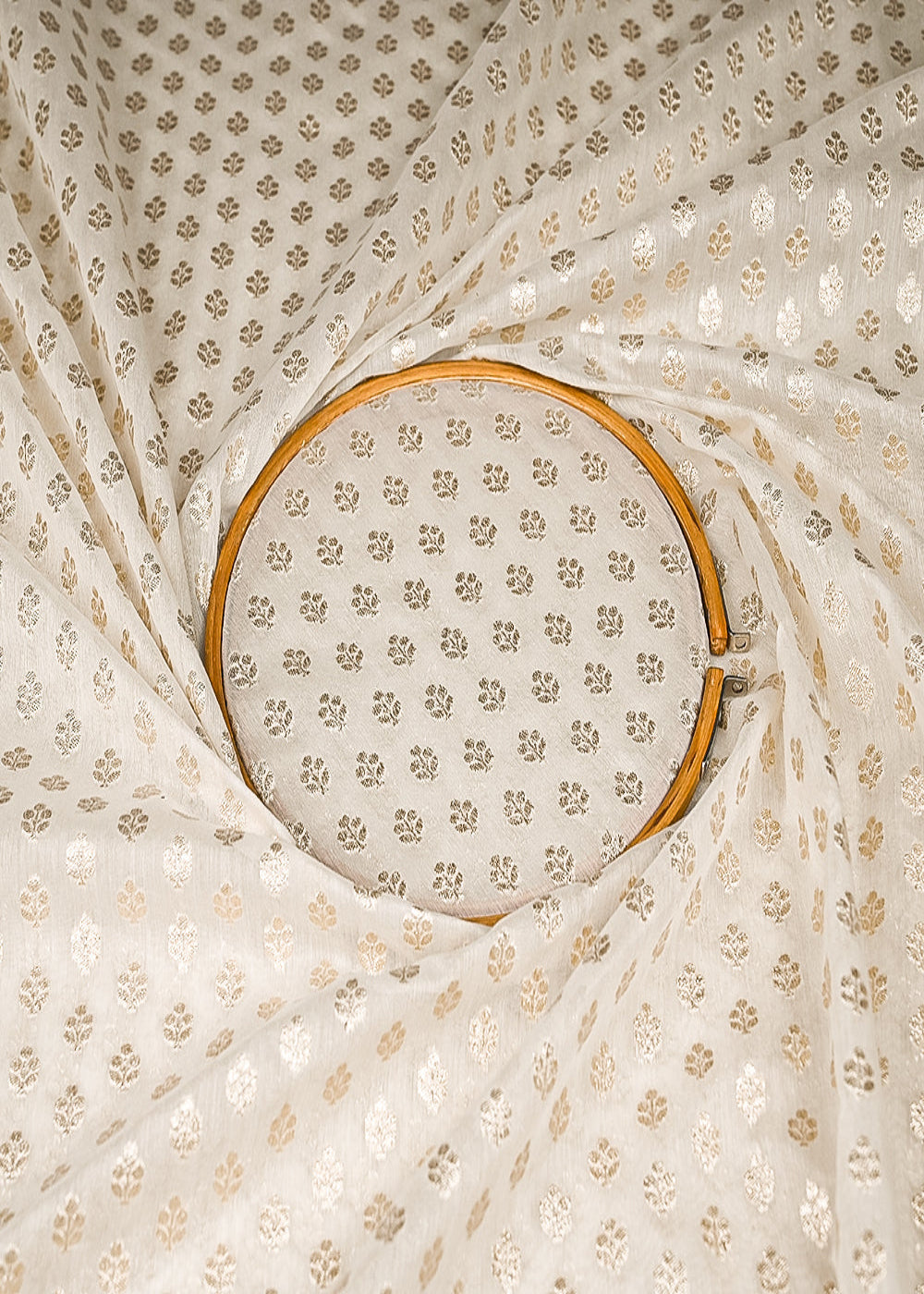 White-Dyeable-Chanderi-Fabric-With-All-Over-Zari-Handloom-21805-close-view